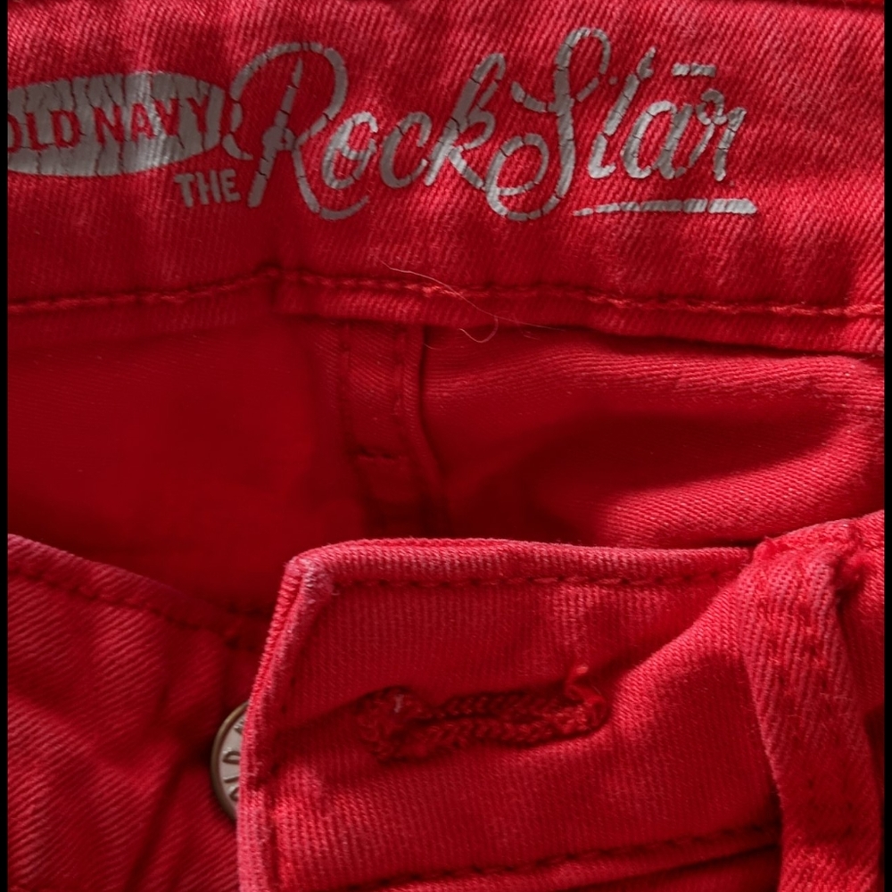 Red old navy rock star jeans